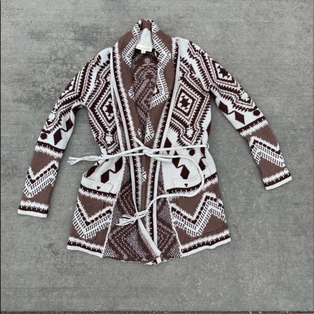 LOVESTITCH Aztec Cardigan Sweater